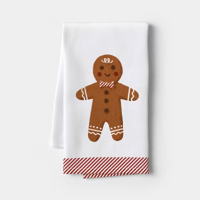 Christmas Gingerbread Cotton Kitchen Towel - Wondershop™ | Target
