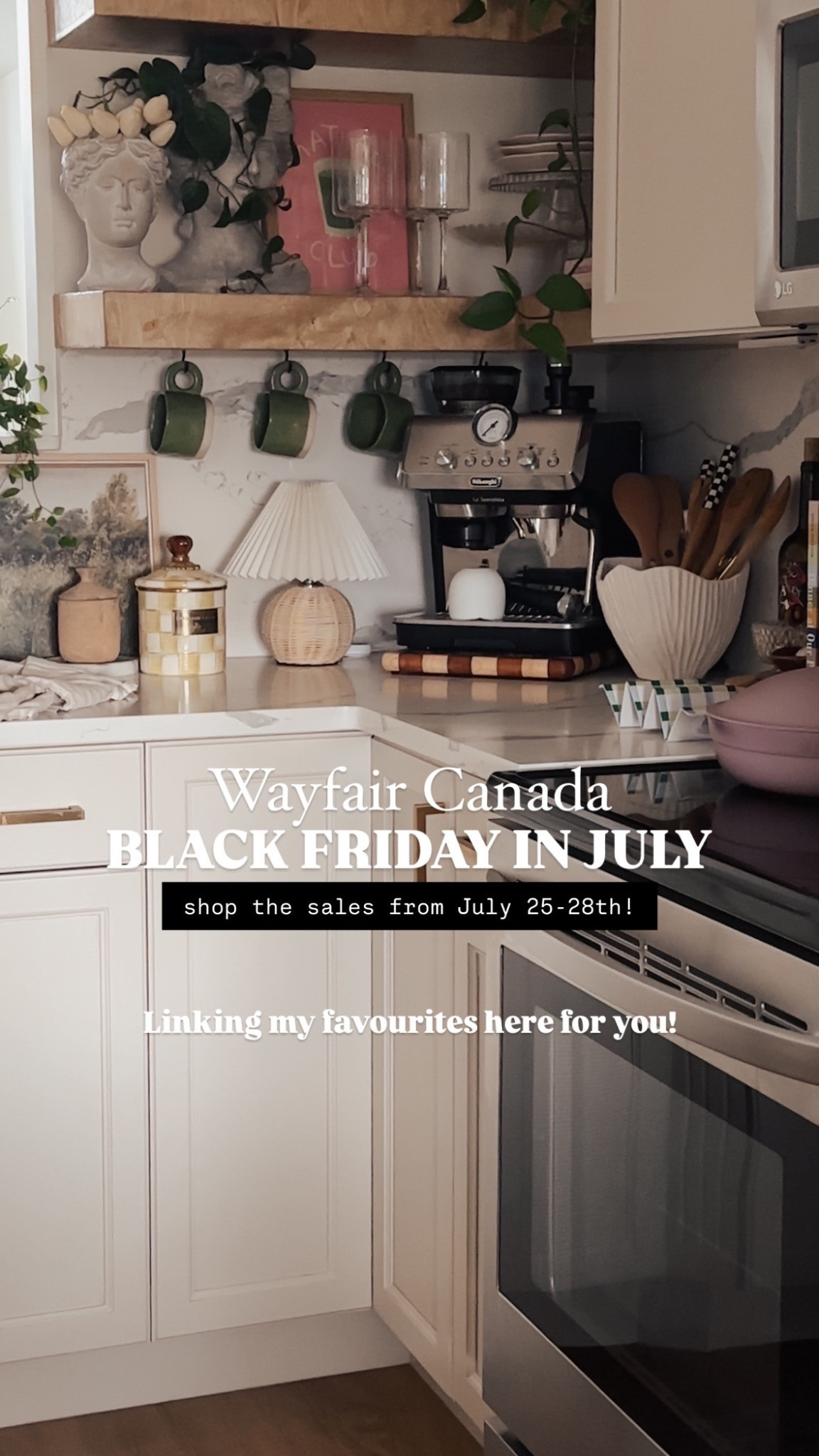 Summer steals are here! Wayfair Canada’s Black Friday in July is live + I’ve linked all my top home picks (including the kitchen lamp you all keep DMing me about 😉) Don’t sleep on it, sale ends July 28! #ad #wayfaircahome #wayfaircapartner #wayfaircanada