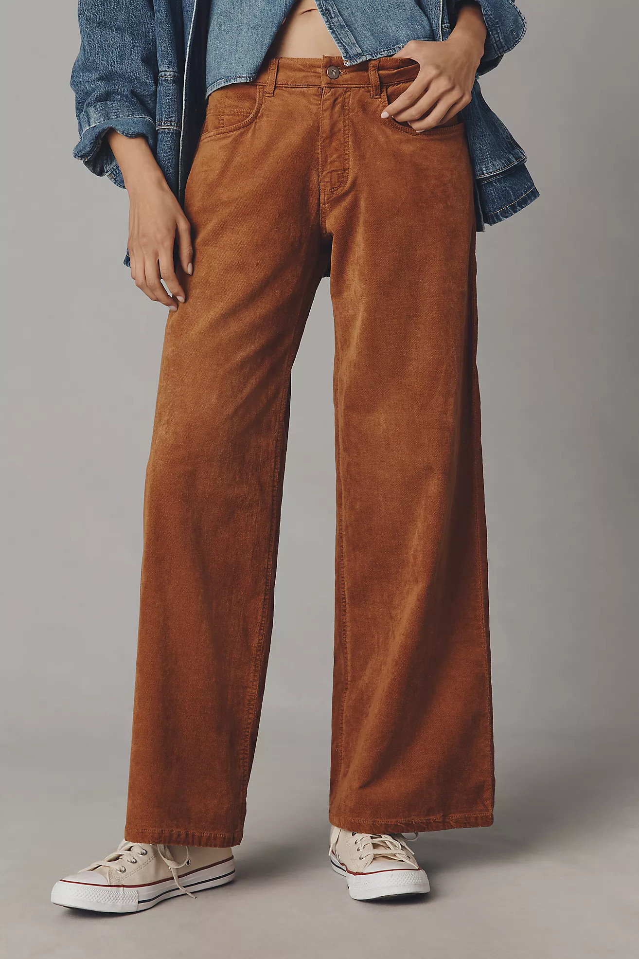 Pilcro Low-Rise Wide-Leg Jeans | Anthropologie (US)
