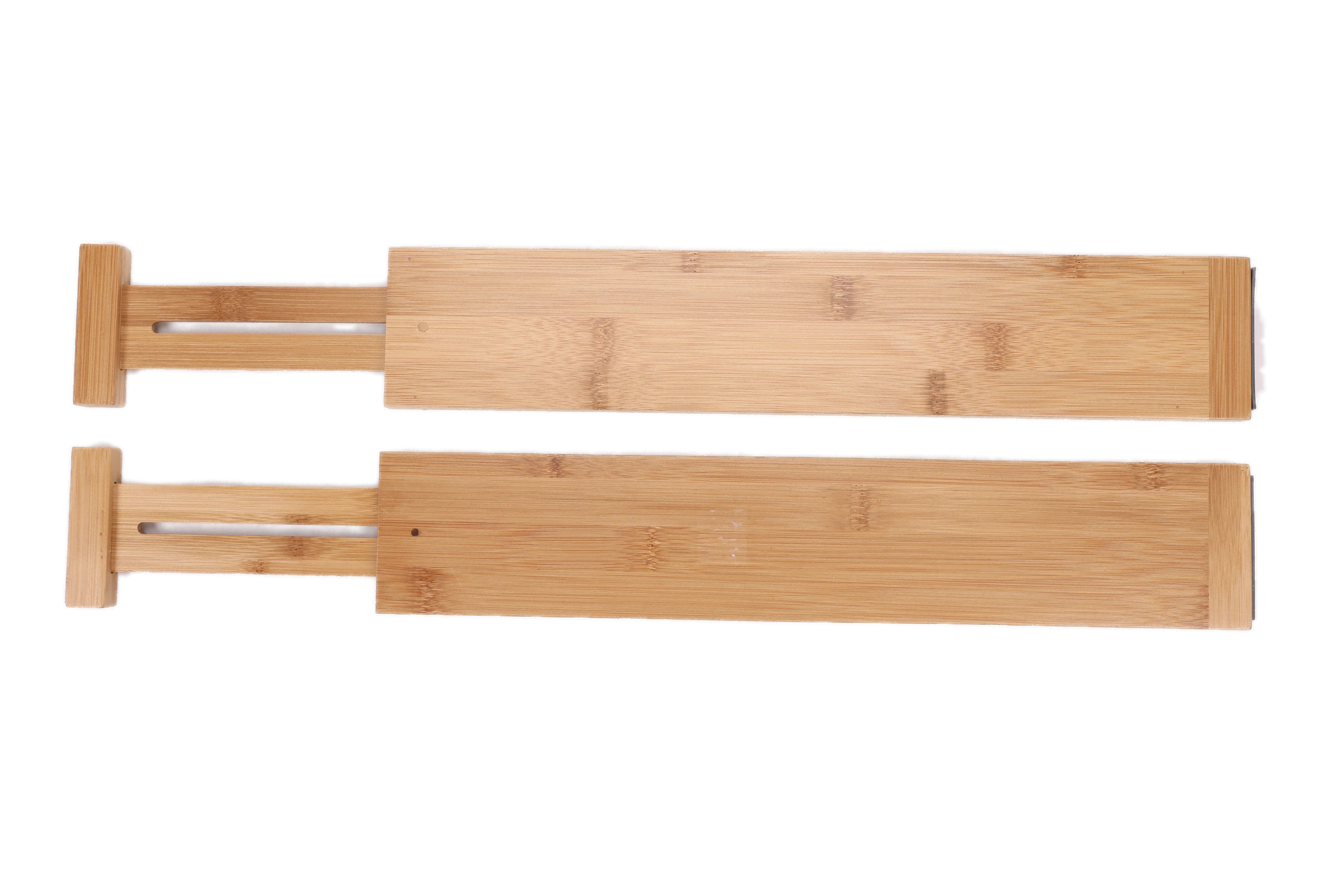 Better Homes & Gardens 2PC Bamboo Kitchen Organizer Expandable Drawer Dividers, 17.5-22.8x0.59x3.... | Walmart (US)