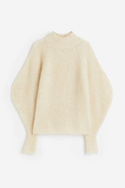 Pullover in maglia a coste di misto mohair | H&M (FR & IT & ES)