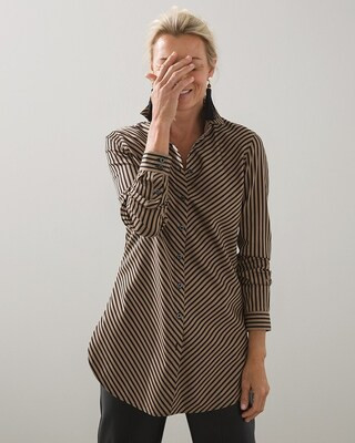 Stretch Imperial Stripe Tunic | Chico's