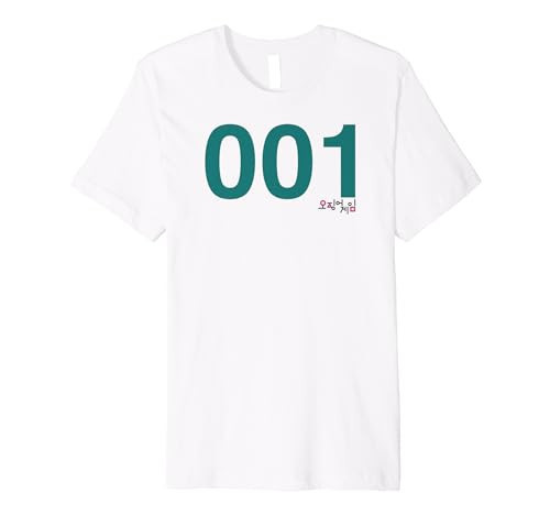 Squid Game Player 001 Costume Premium T-Shirt | Amazon (US)