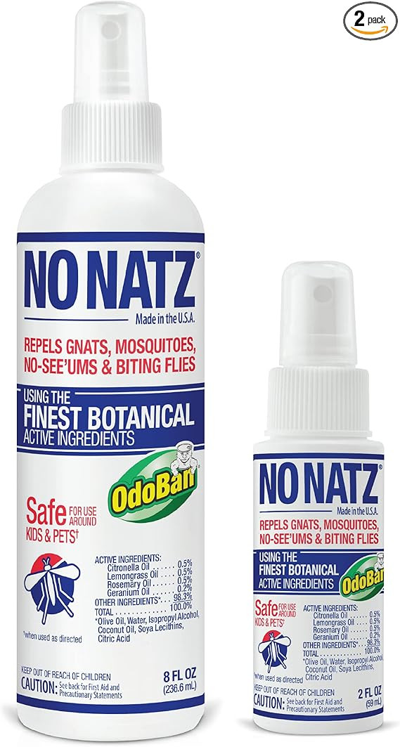 No Natz Botanical Insect Repellent, DEET-Free, Made with Natural Essential Oils, Non-Greasy Formu... | Amazon (US)