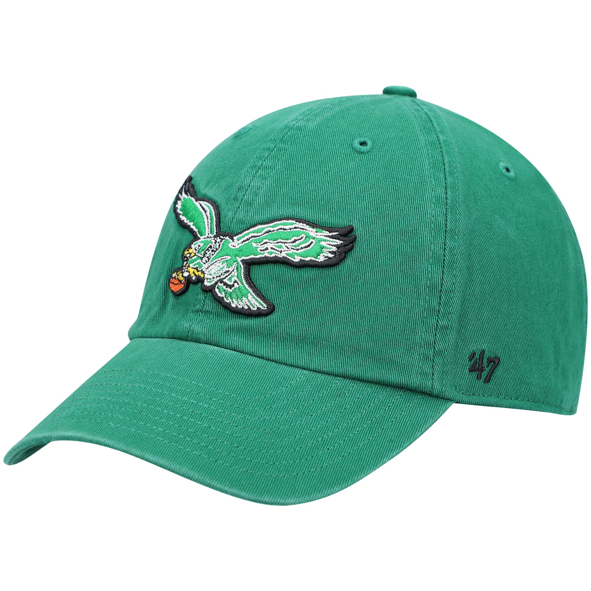 Men's Philadelphia Eagles '47 Kelly Green Clean Up Legacy Adjustable Hat | NFL Shop