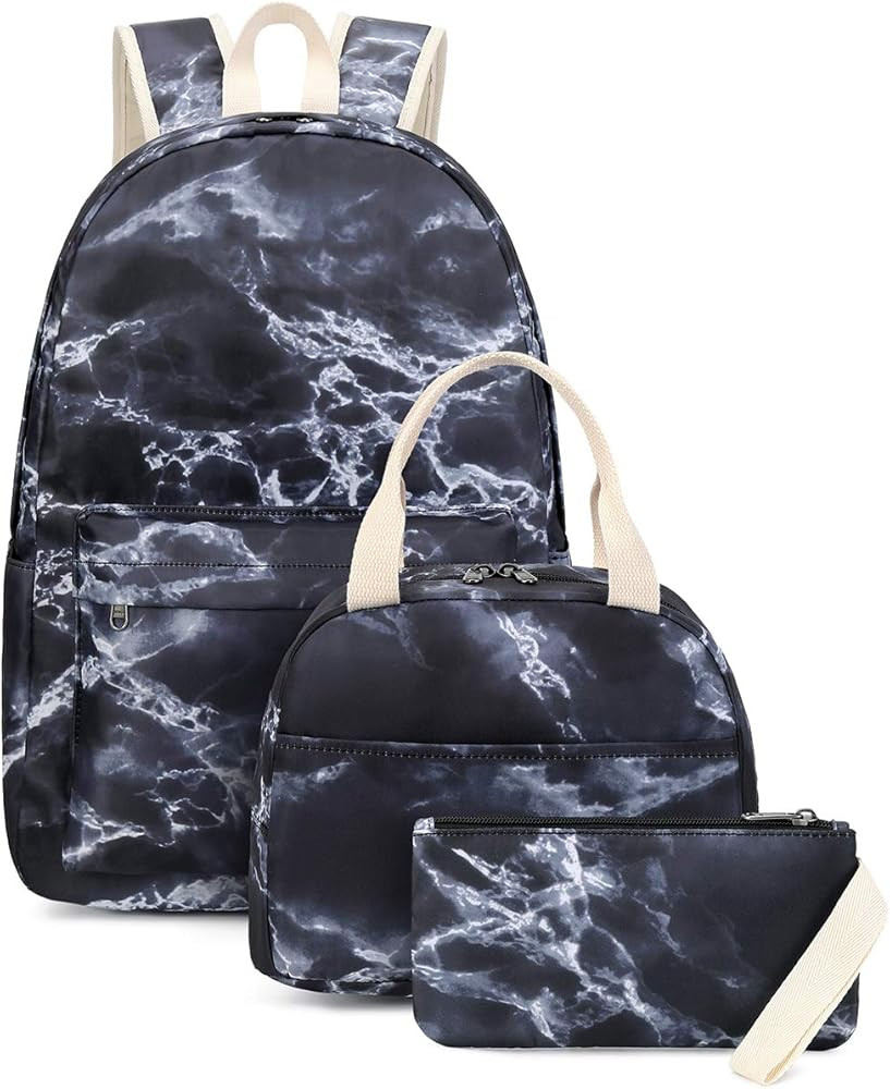 Amazon.com | BLUBOON School Backpack Teens Girls Bookbags Set Kids School Bag with Lunch Box and ... | Amazon (US)
