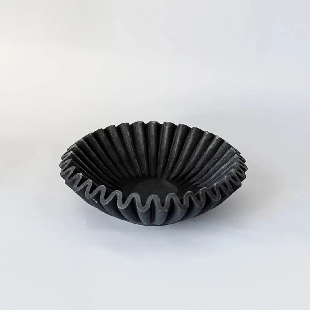 Marble Ruffle Bowl Marble Floral Bowl Marble Bowl Fruit Bowl Stone Bowl Decorative Bowl Home Deco... | Etsy (US)