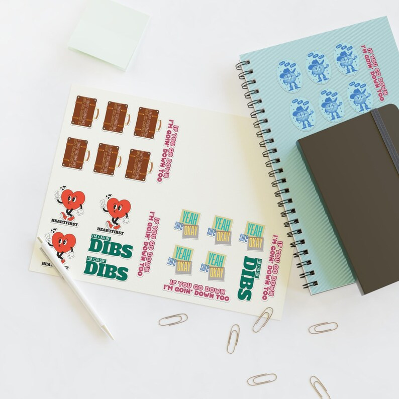 Custom Patterns Tour - Motel Keychain Sized Sticker Sheet - Etsy | Etsy (US)