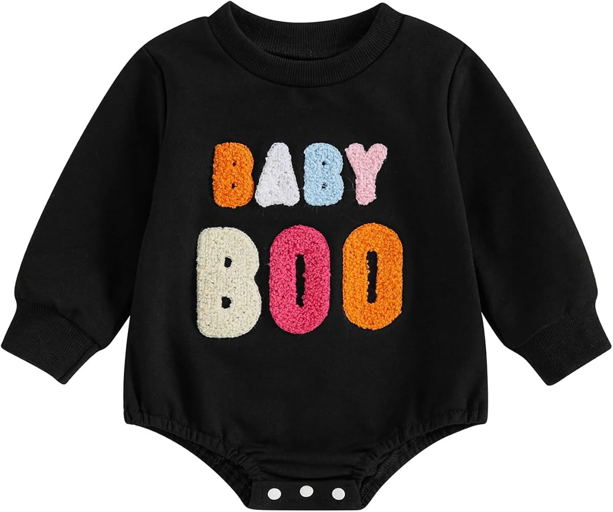 Newborn Infant Halloween Clothes Baby Boy Girl Cutest Pumpkin In The Patch Outfit Oversize Sweats... | Amazon (US)