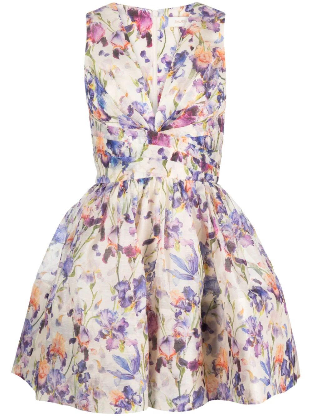 ZIMMERMANN Sleeveless floral-print Dress - Farfetch | Farfetch Global
