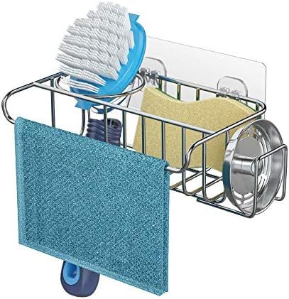 Amazon.com - HapiRm 4 in 1 Sink Caddy Sponge Holder, SUS304 Stainless Steel Sink Basket Brush Hol... | Amazon (US)
