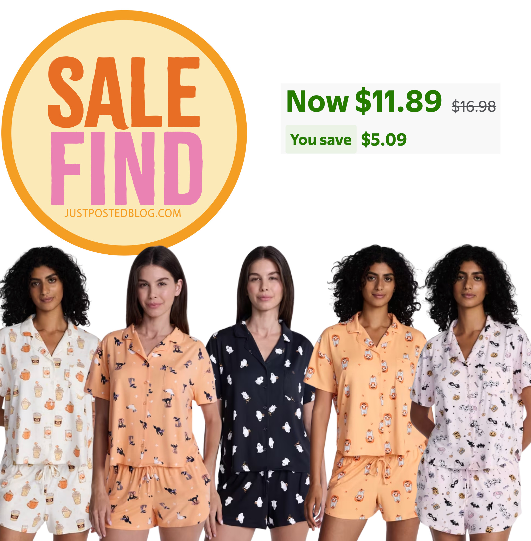 Halloween pajamas on sale for less than $12 

 