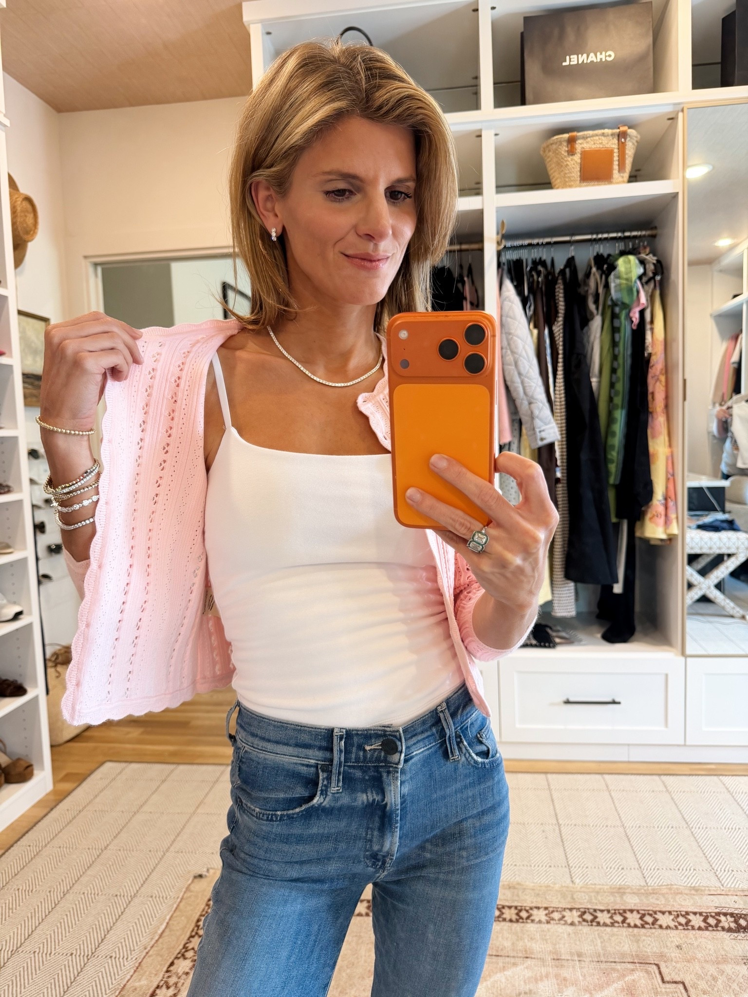 Favorite white cami! Abercrombie 90’s bra free (wearing xs)
