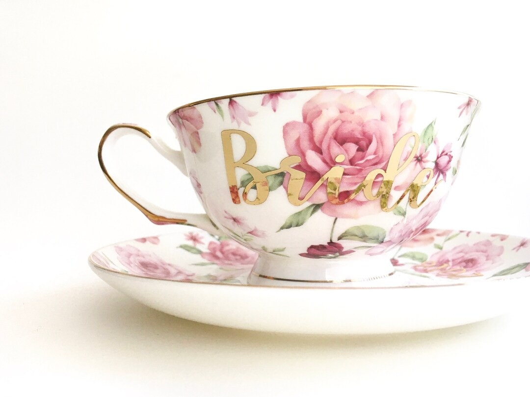 Bride Tea Cup & Saucer, Bride Teacup, Bride Cup, Wedding Teacup, Bride Gift Tea Cup, Bridal Showe... | Etsy (US)