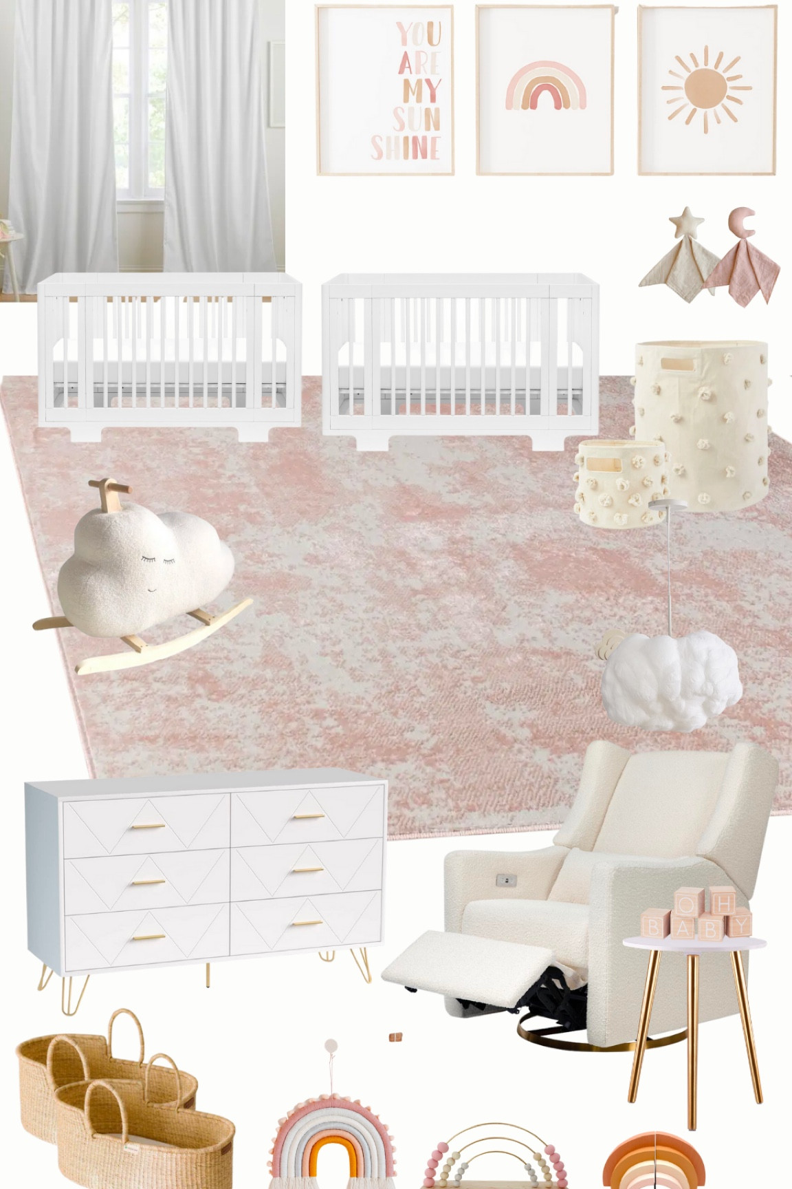 Neutral baby girls nursery 🤰🏼👶🏼👶🏼🫶🏻💕 #LTKbaby #LTKnursery

#LTKbump