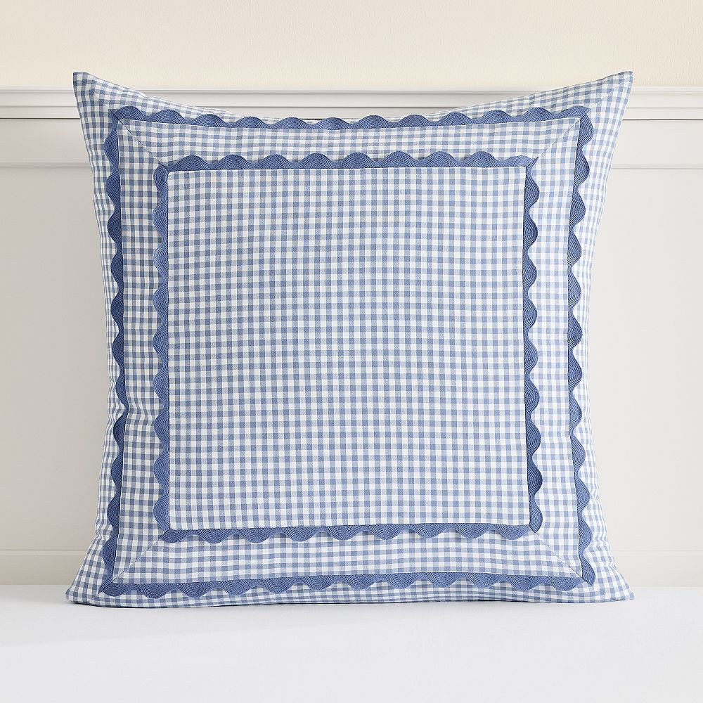 Nantucket Gingham Euro Pillow Cover | Pottery Barn Teen