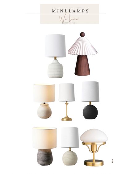 Mini table lamps, small lamp, petite lamp, black lamp, target, etsy pottery barn

#LTKsalealert #LTKstyletip #LTKhome