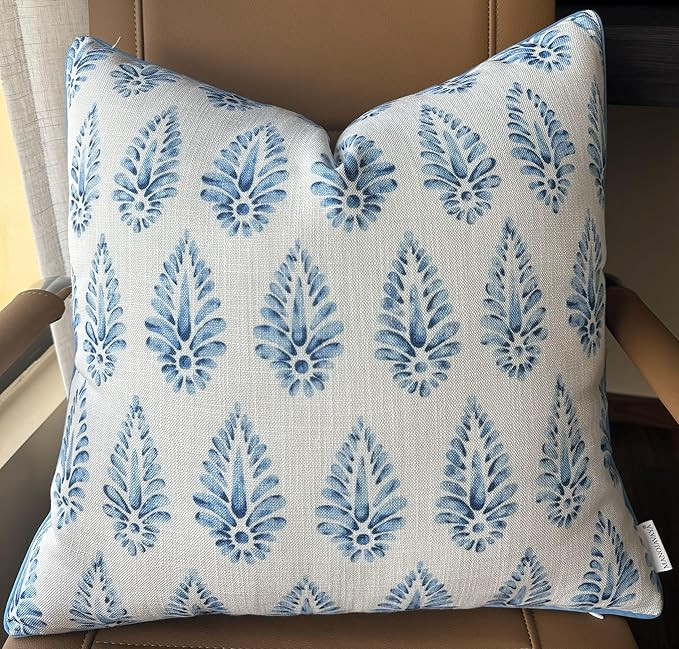 Printed Booti Decorative Square Accent Throw Pillow Cover - Home Decor for Couch, Sofa, Chair - 2... | Amazon (US)