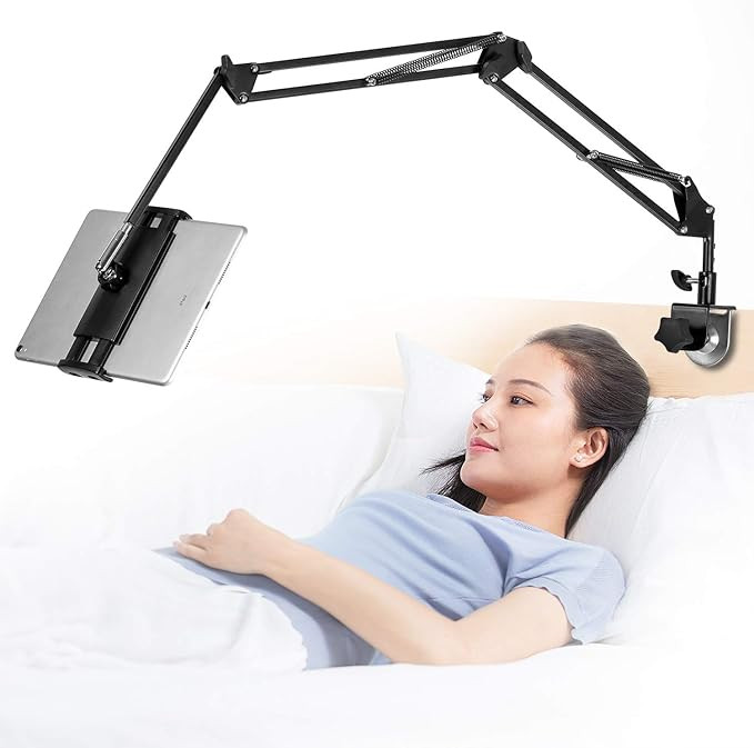 Tablet Stand Adjustable,Foldable Tablet Stand for Bed,Aluminum Universal Flexible Tablet Holder w... | Amazon (US)