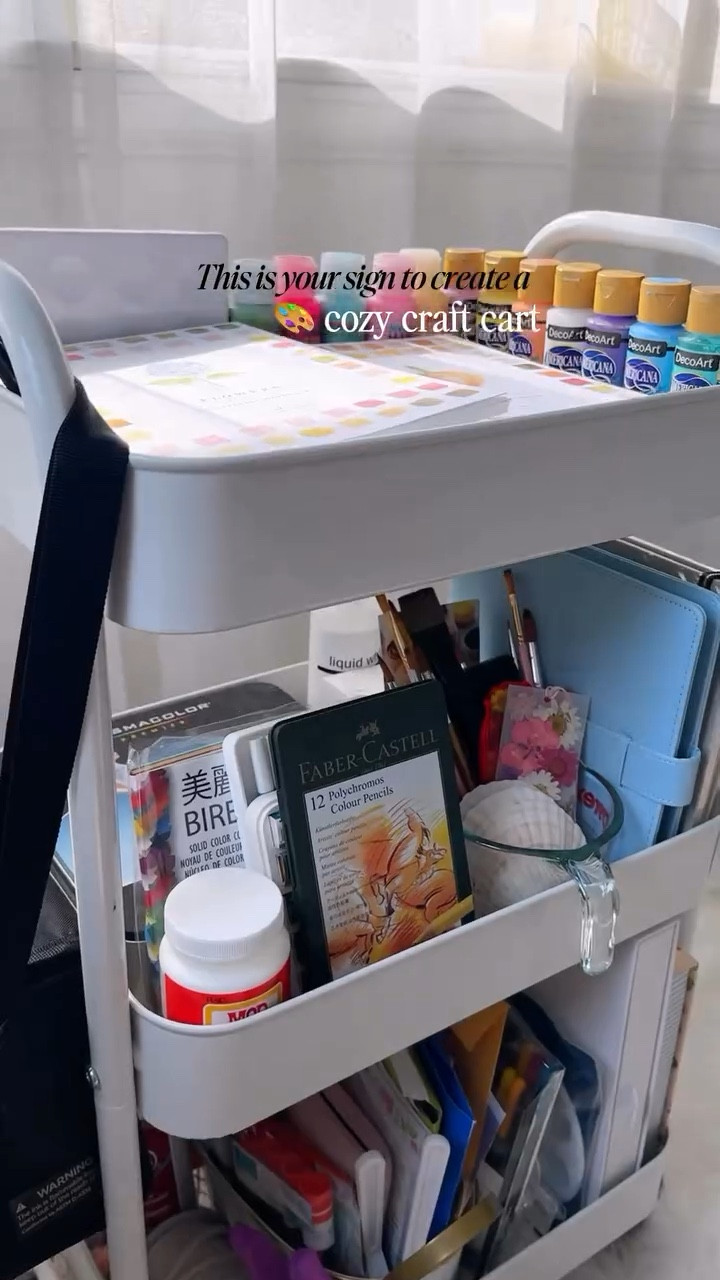A few of my favorites from my new cozy craft cart 🎨

#LTKVideo #LTKfindsunder100 #LTKhome