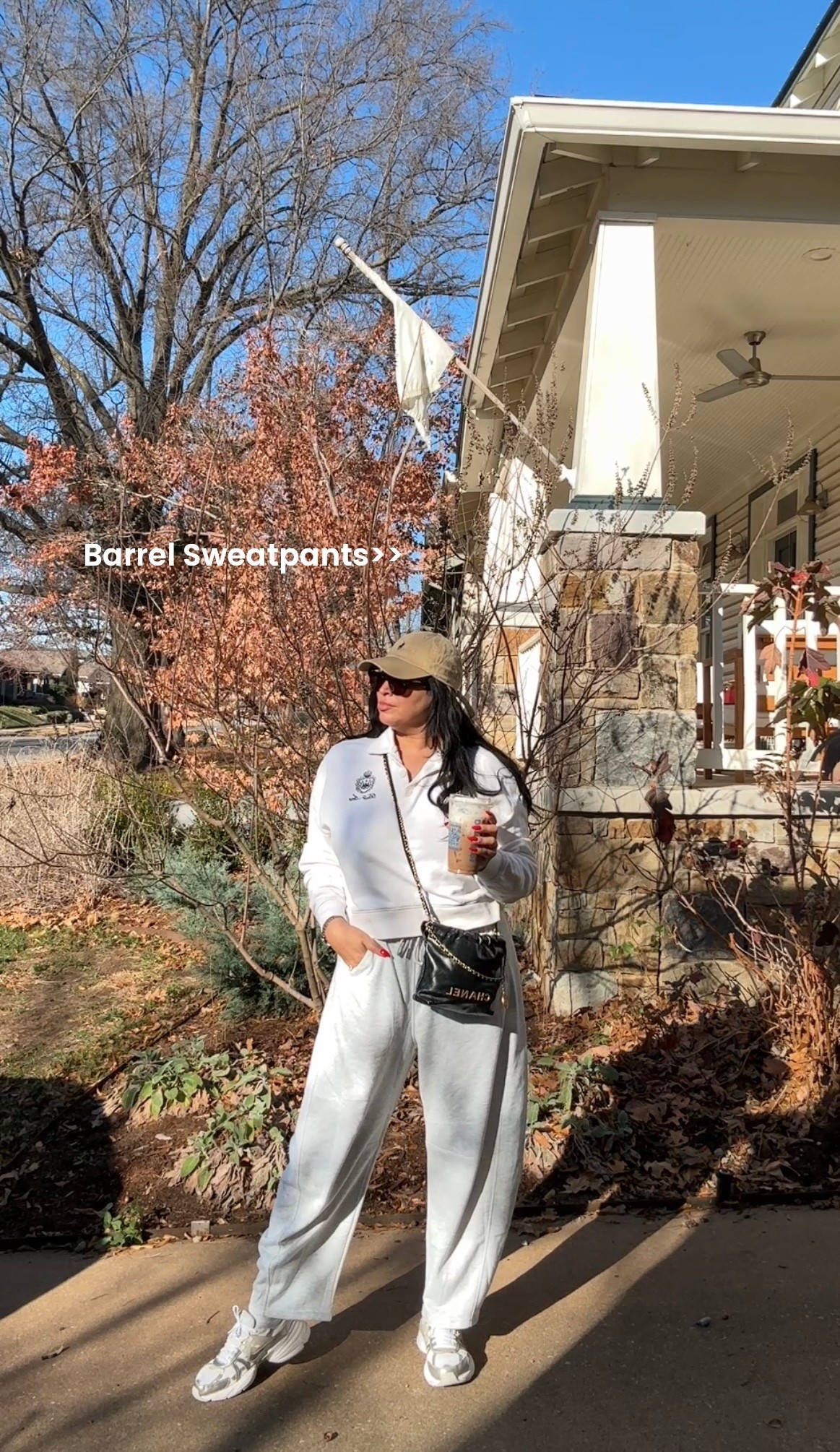 Barrel sweatpants 
Polo hat
Casual ootd
Errands ootd

#LTKootd #LTKOver40 #LTKdayinmylife