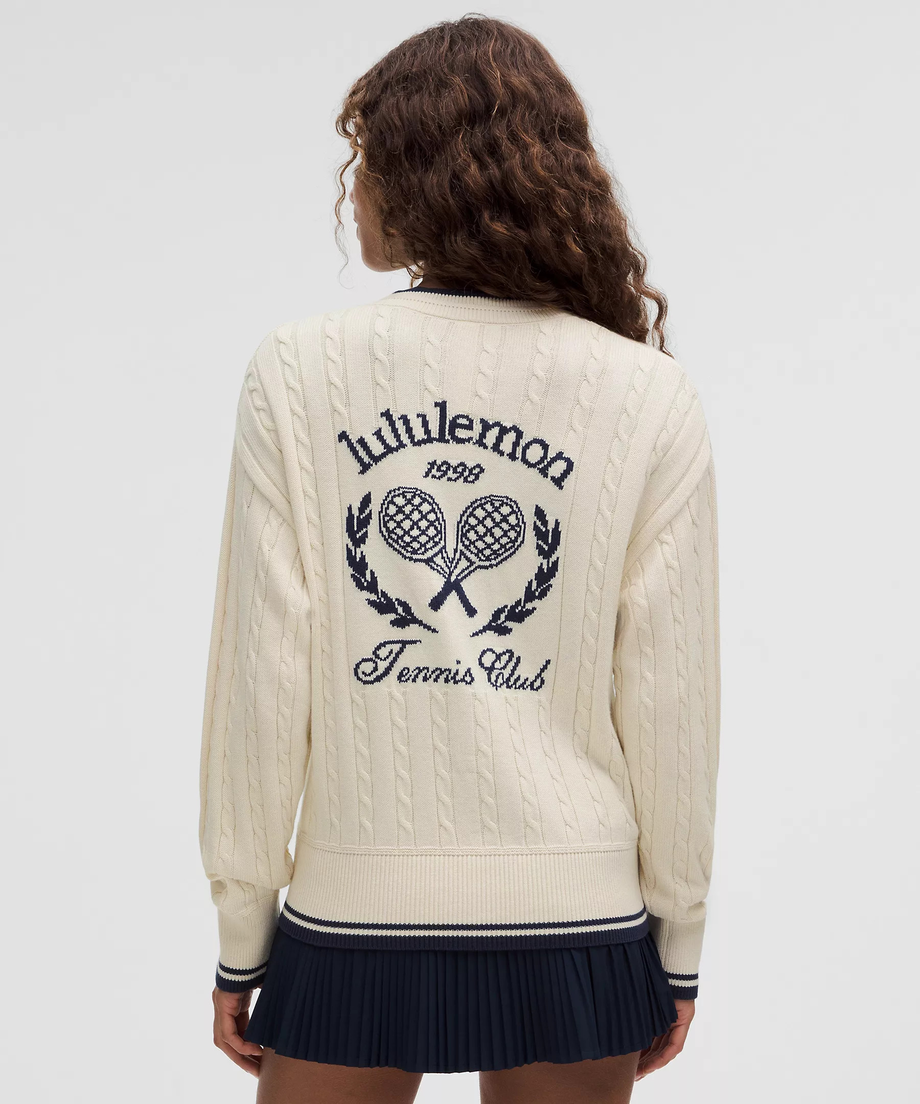 Cotton-Blend Cable-Knit Cardigan | Lululemon (US)