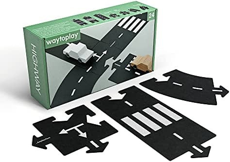 Amazon.com: Waytoplay; Highway, Flexible Toy Road Set (24 pcs). The Original, Made in Europe ©. ... | Amazon (US)