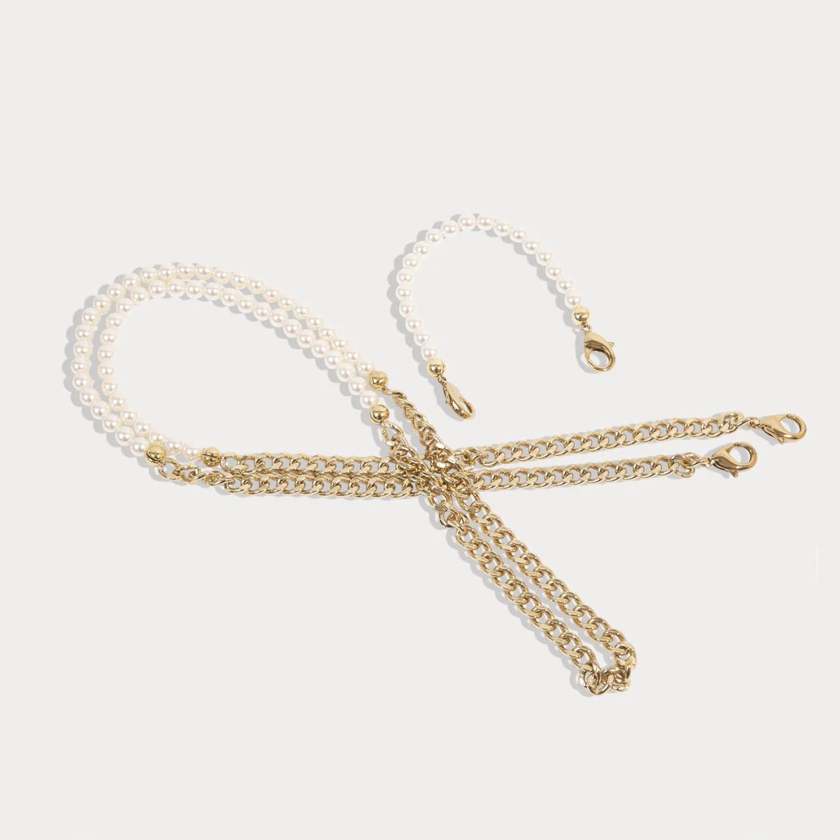 Colette Strap Set - Ivory/Gold | Bandolier