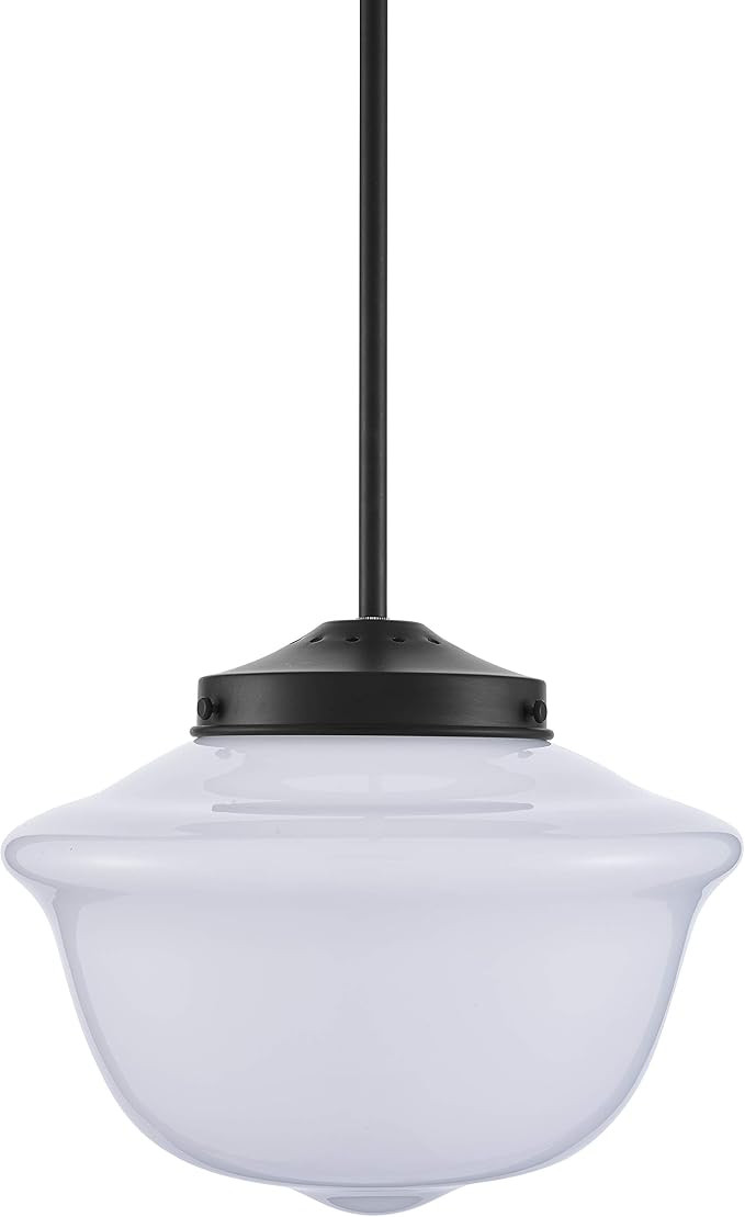 Lavagna Vintage Pendant Light Fixture | Black Milk Glass Pendant Lighting for Kitchen Island LL-P... | Amazon (US)