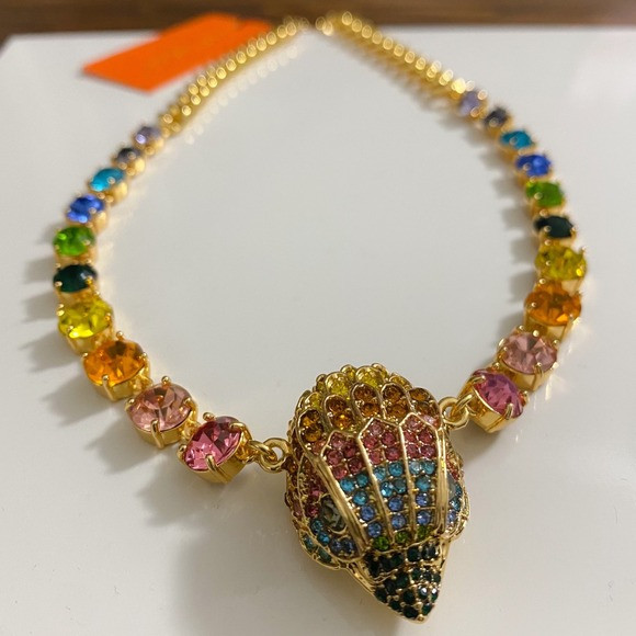 Kurt Geiger NWT London Signature Eagle Head Rainbow Crystal Pendant Necklace | Poshmark