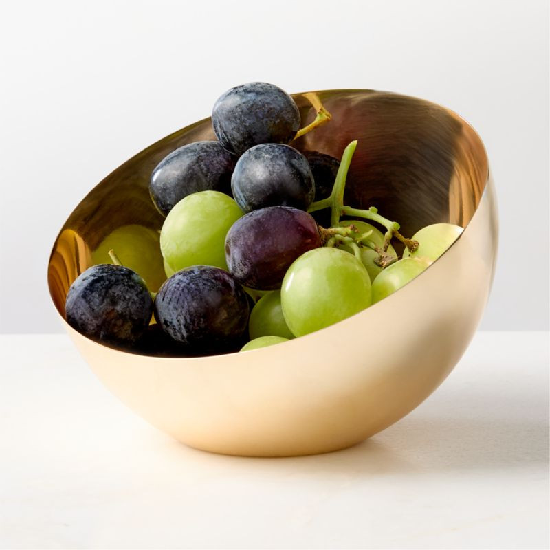 Hera Bronze Serving Bowl Large | CB2