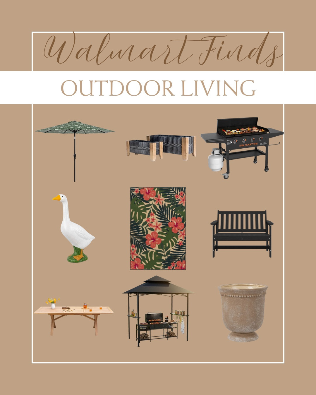Walmart outdoor finds for a budget-friendly backyard refresh 🌿✨ Stylish, practical pieces that make outdoor living easy and accessible.

#WalmartFinds #OutdoorLiving #PatioInspo #BackyardStyle #BudgetDecor #OutdoorDecor #SummerStyle #HomeInspo #AffordableHome #LTKhome

#LTKHome #LTKSaleAlert #LTKSeasonal