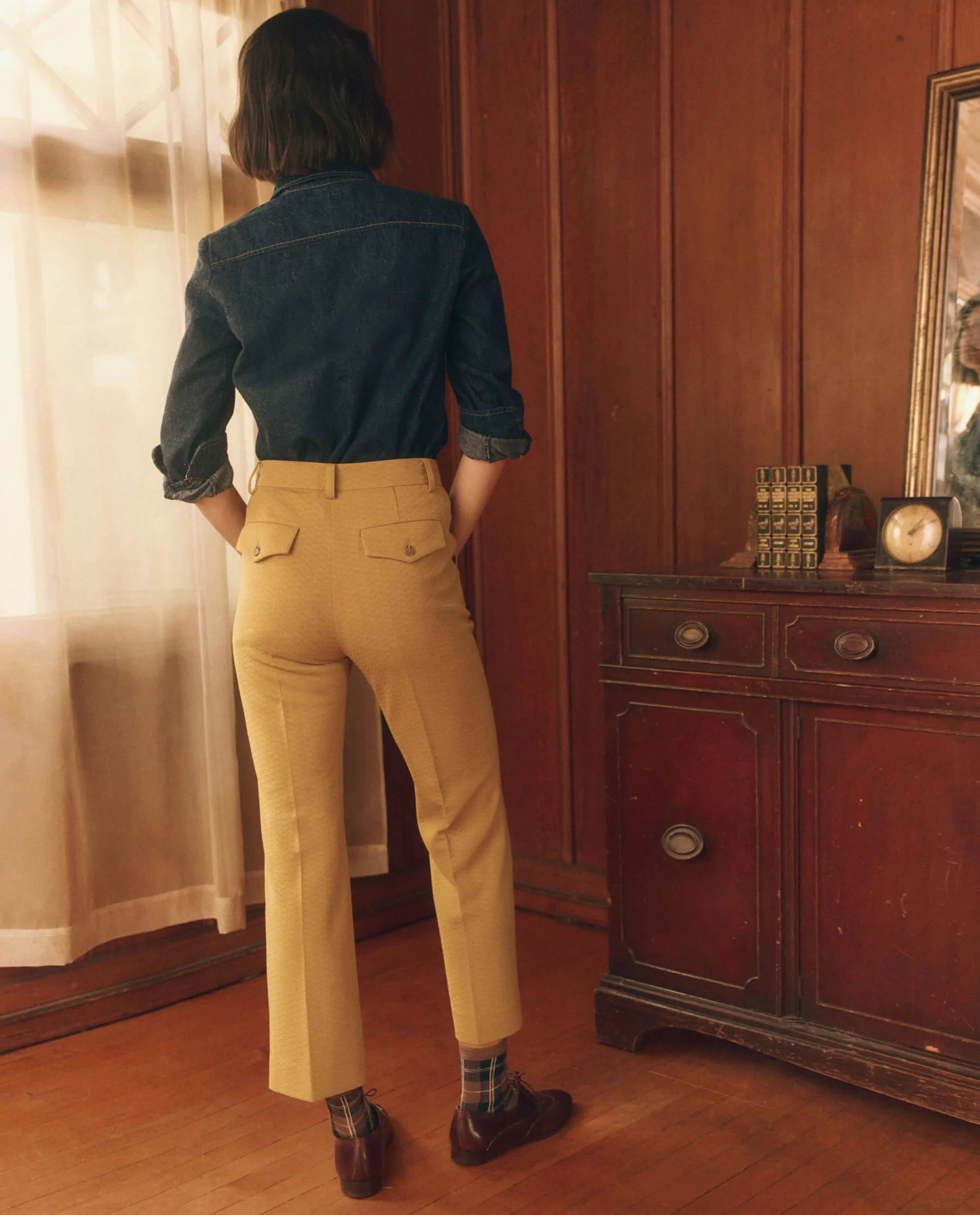 The Geo Jacquard Prim Trouser. | THE GREAT.