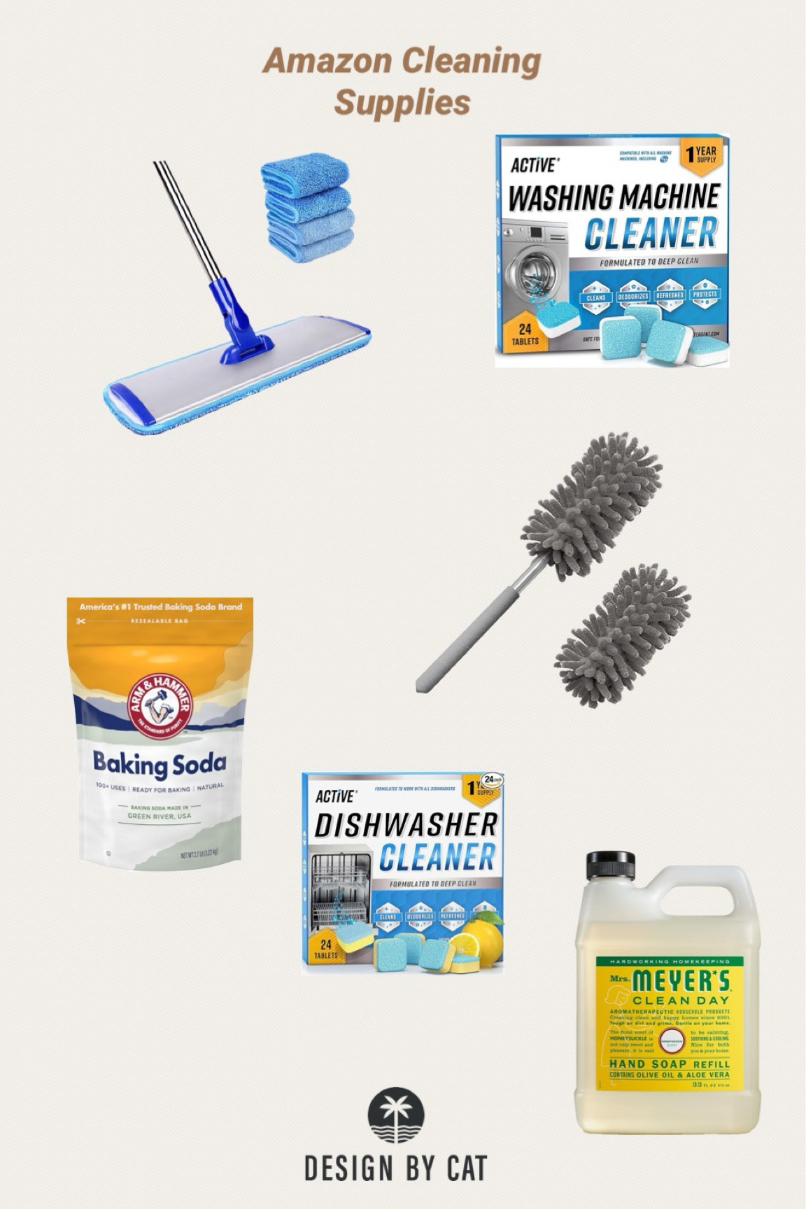 Amazon Cleaning Supplies
Duster
Wall Duster
Baseboard Duster
Good smelling dish soap
Baking soda

#LTKhome