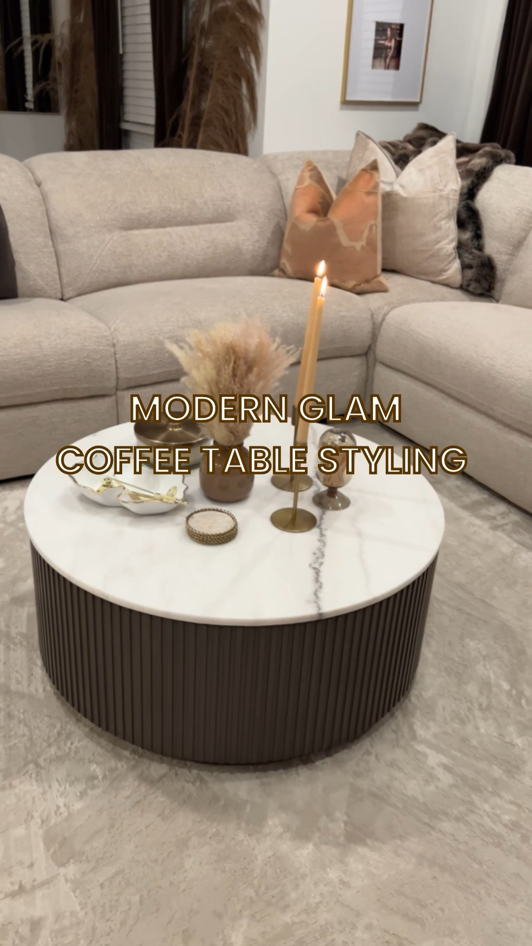 Full coffee table styling of the modern glam makeover !🤎✨

Coffee table was found at a furniture store in ATL but I shared similar ones below 🙌🏾✨

#home #coffeetable #styling #interiorstyling #interiordesign 

#LTKHome