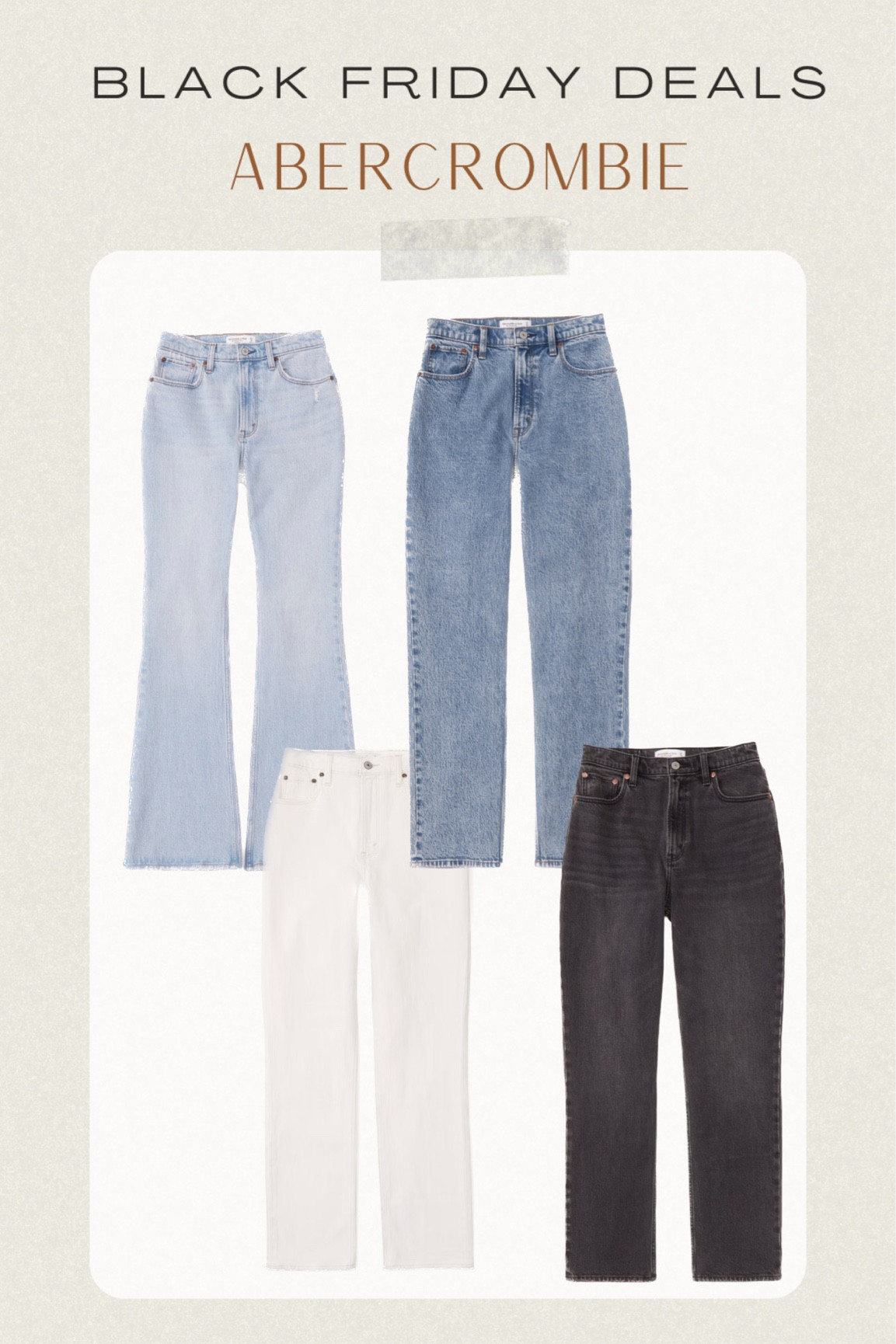 Abercrombie jeans on huge Black Friday sale! Get 25% + additional 15% off!
I wear US 10 or 30

#abercrombie
#jeans 

#LTKstyletip #LTKsalealert #LTKCyberWeek