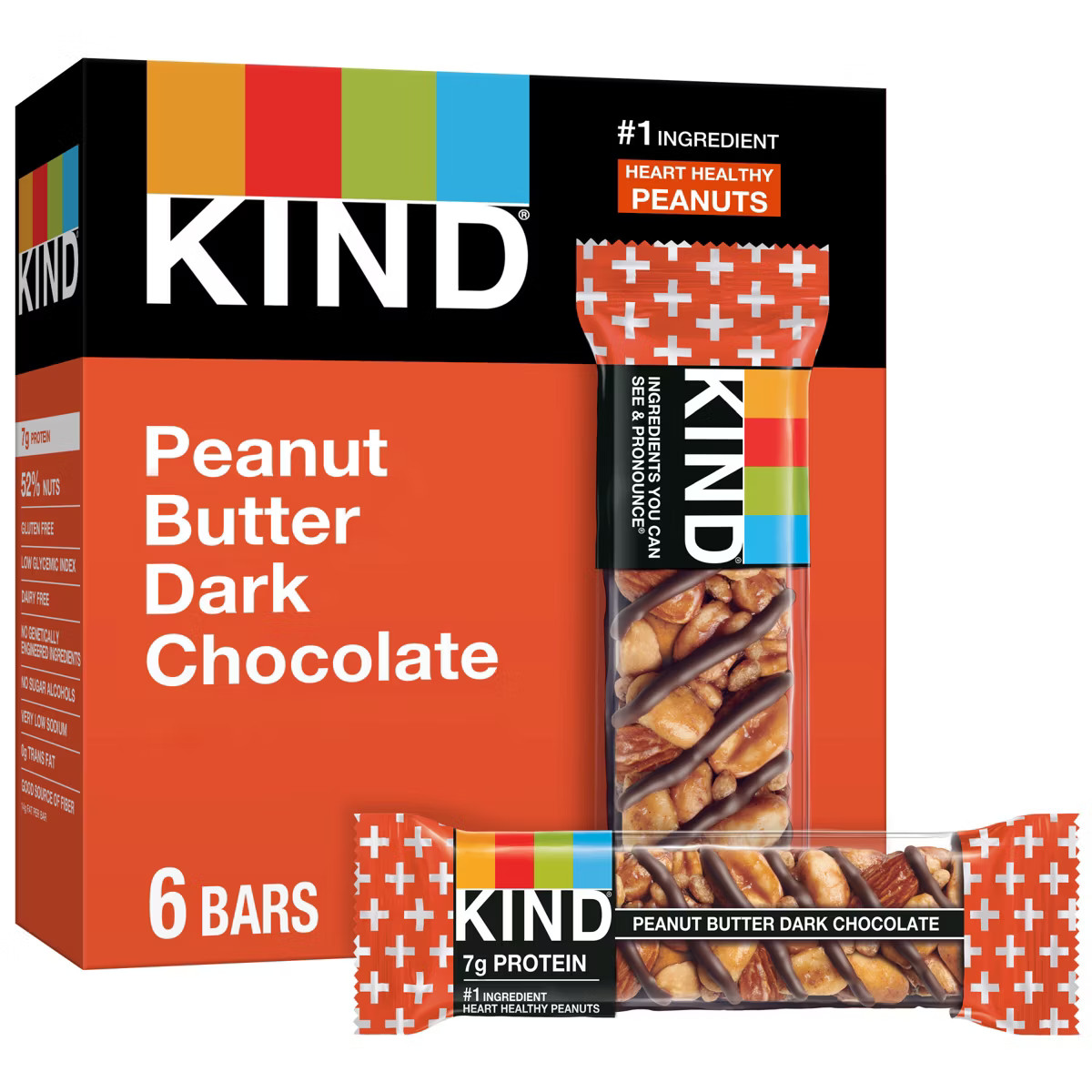 KIND Peanut Butter Dark Chocolate Bars - 14oz/6ct | Target