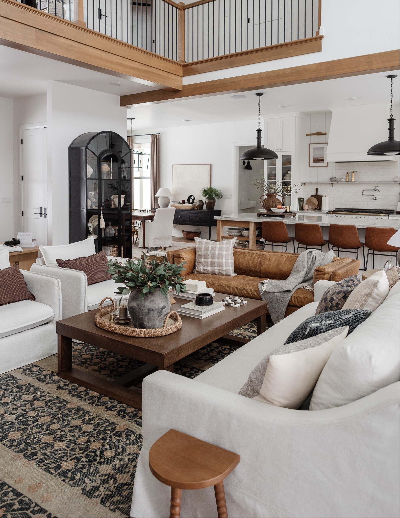 Shop the space! Loving our new budget friendly coffee table from @wayfair 

#Wayfair #WayfairPartner 

Living room, rug, coffee table, home decor, most loved, 2025 home trends, cabinet, arched cabinet, sofa, arm chair, accent chair, counter stool 

#LTKMostLoved 

#LTKHome #LTKStyleTip