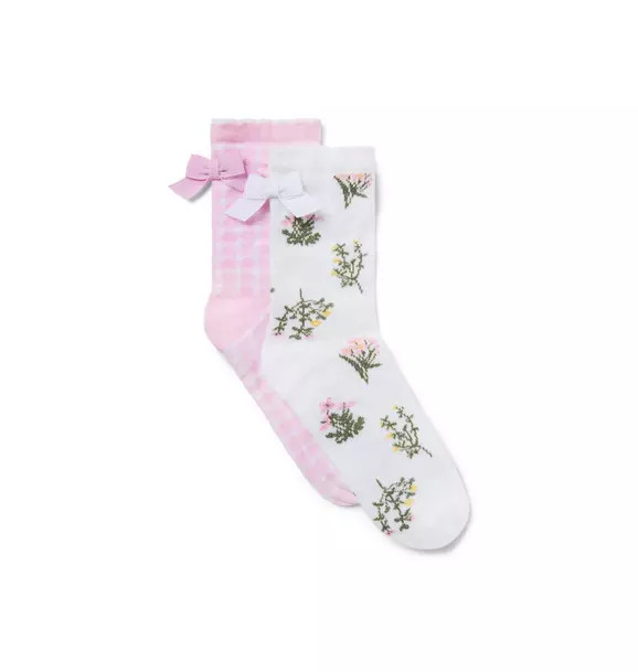 Floral and Gingham Sock 2-Pack | Janie and Jack