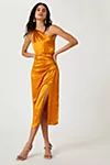 One-Shoulder Silk Midi Dress | Anthropologie (US)