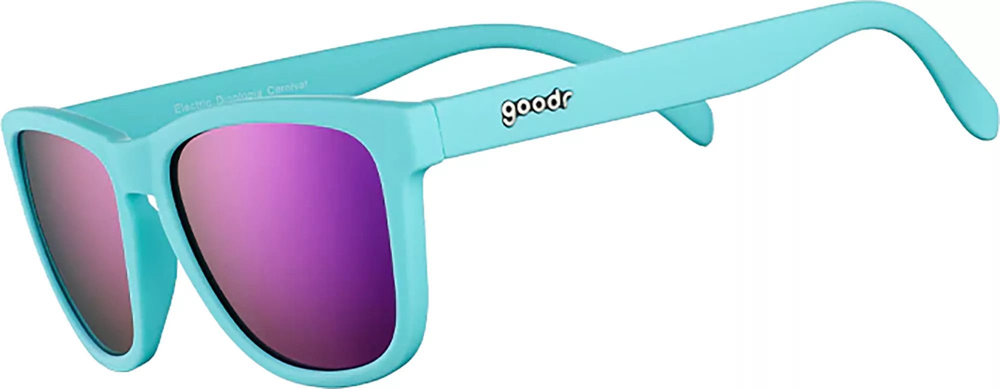 Goodr Unisex Electric Dinotopia Carnival Polarized Reflective, Men's, Carbon | DICK'S Sporting Goods