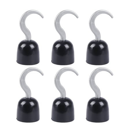 Hemoton 6pcs Pirate Hooks Plastic Pirate Costume Hooks Toys Pirate Captain Hook Hand for Kid Hallowe | Walmart (US)