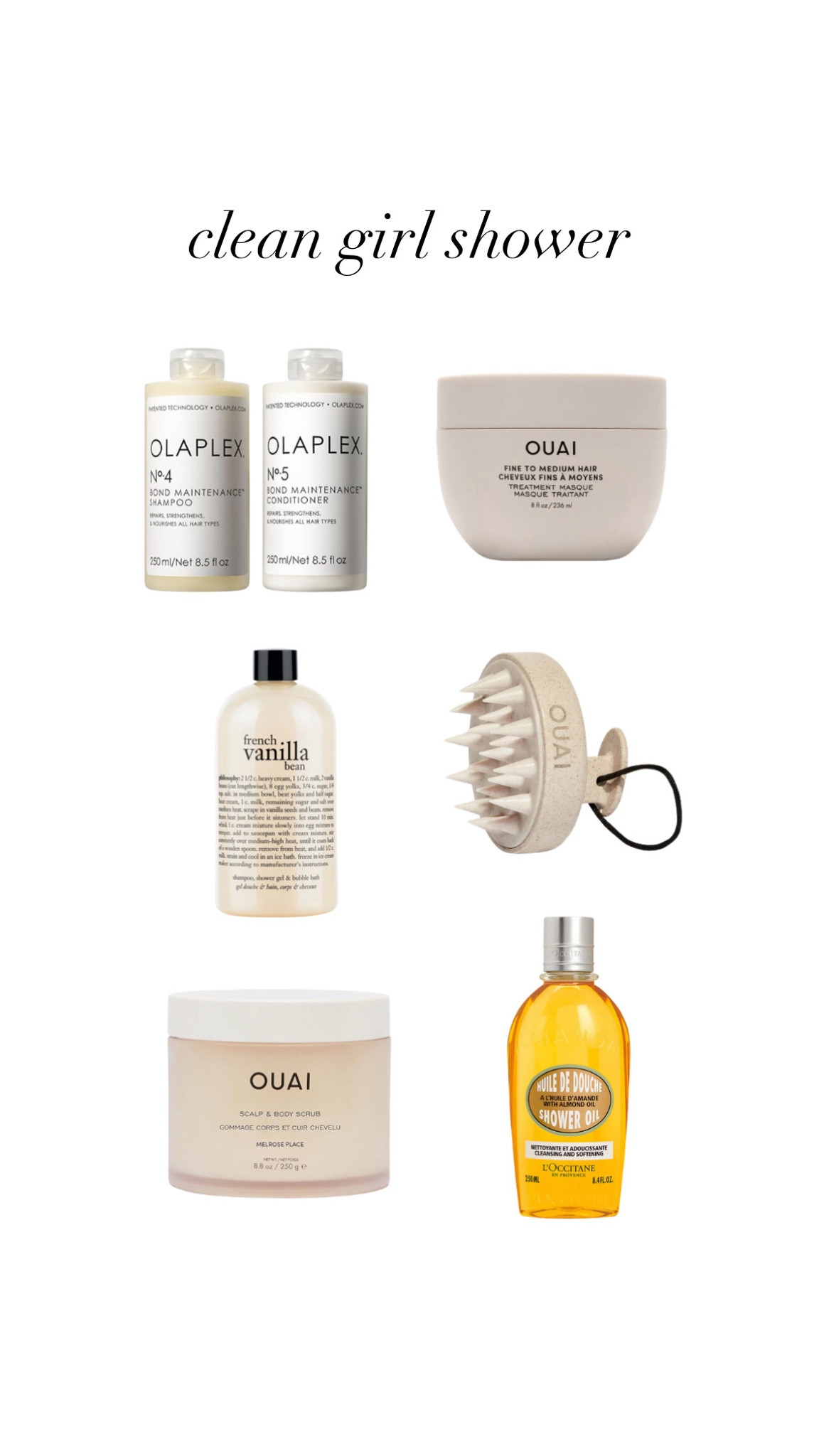 clean girl shower essentials #shower #cleangirl #cleangirlaesthetic 

#LTKStyleTip #LTKGiftGuide #LTKBeauty
