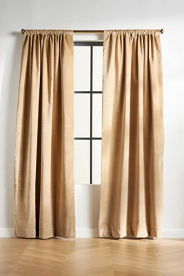 Matte Velvet Blackout Curtain | Anthropologie (US)