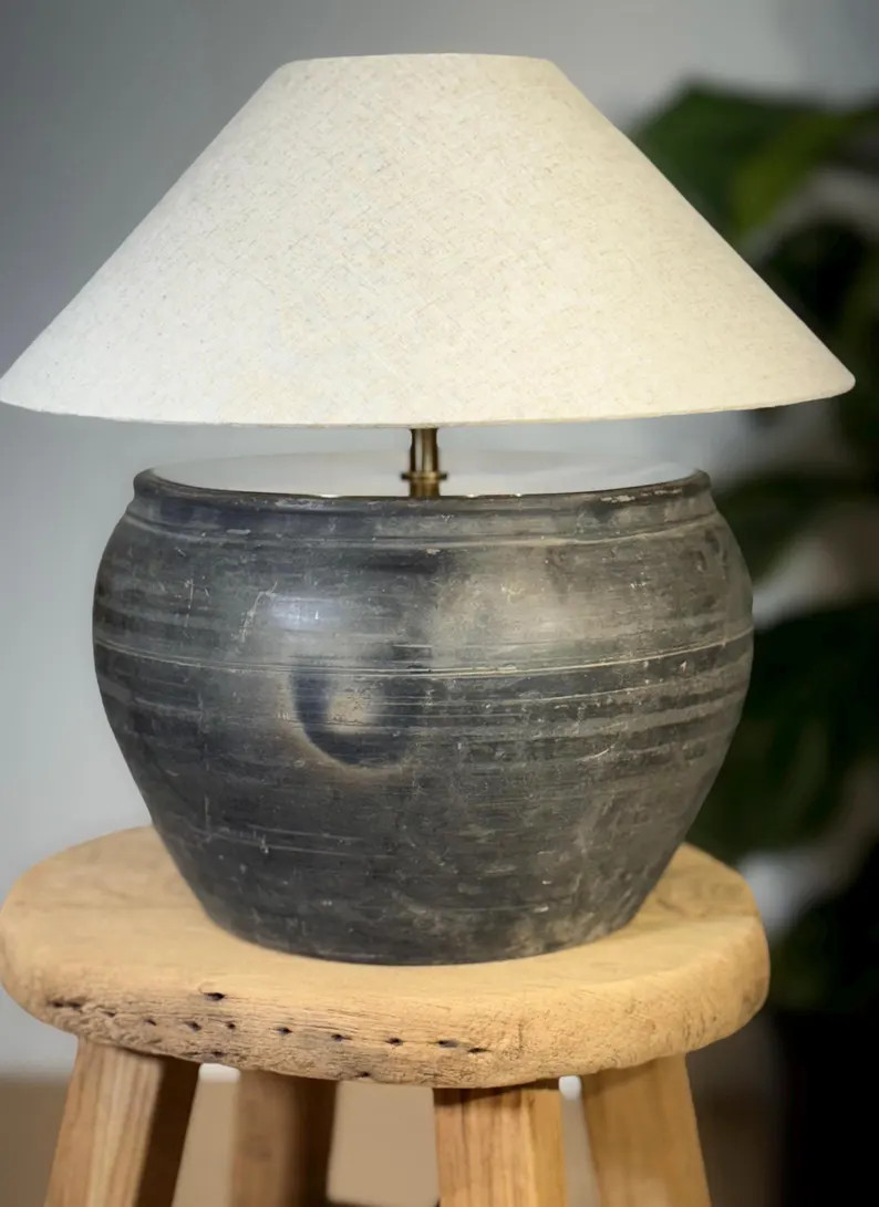 Rustic Pot Lamp XL | Etsy (US)