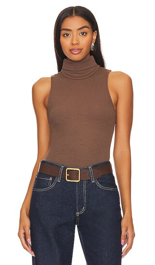 Blythe Bodysuit in Dark Mocha | Revolve Clothing (Global)