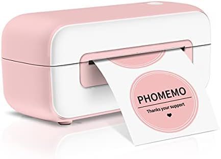 Pink Label Printer, Phomemo Thermal Label Printer for Shipping Packages, Shipping Label Printer f... | Amazon (US)