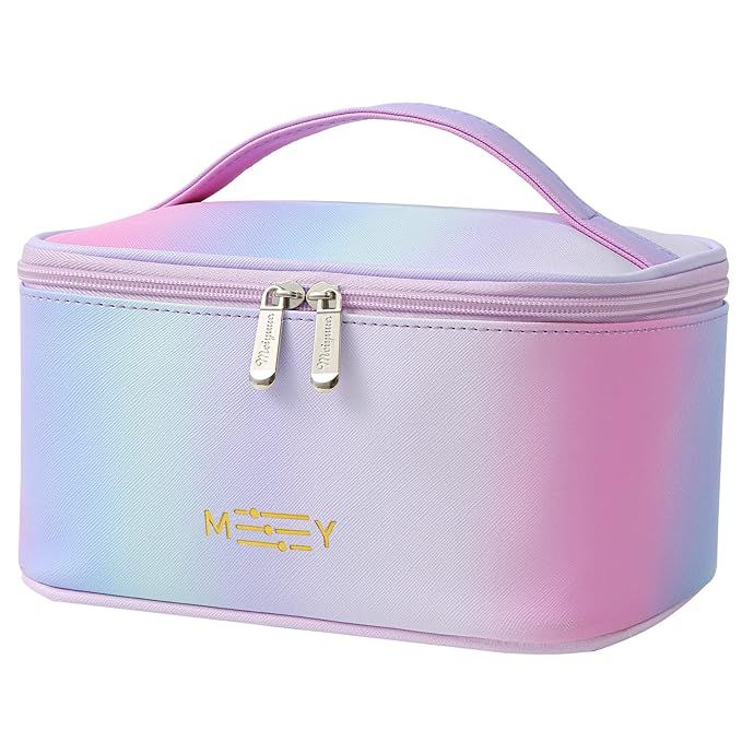 Gradient Makeup Bag Small Cosmetic Bags for Ladies Zipper Pouch Makeup Organizer Waterproof Cute ... | Amazon (US)