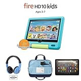 Fire HD 10 Kids tablet, 10.1" Full HD (32GB, Aquamarine) with Kids Headset + Sleeve + Screen Protect | Amazon (US)