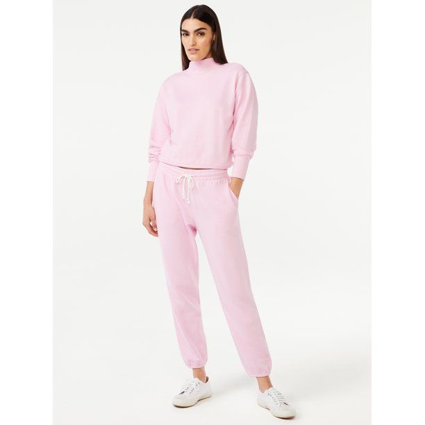 Free Assembly Women's Classic Cotton Blend Sweatpants - Walmart.com | Walmart (US)